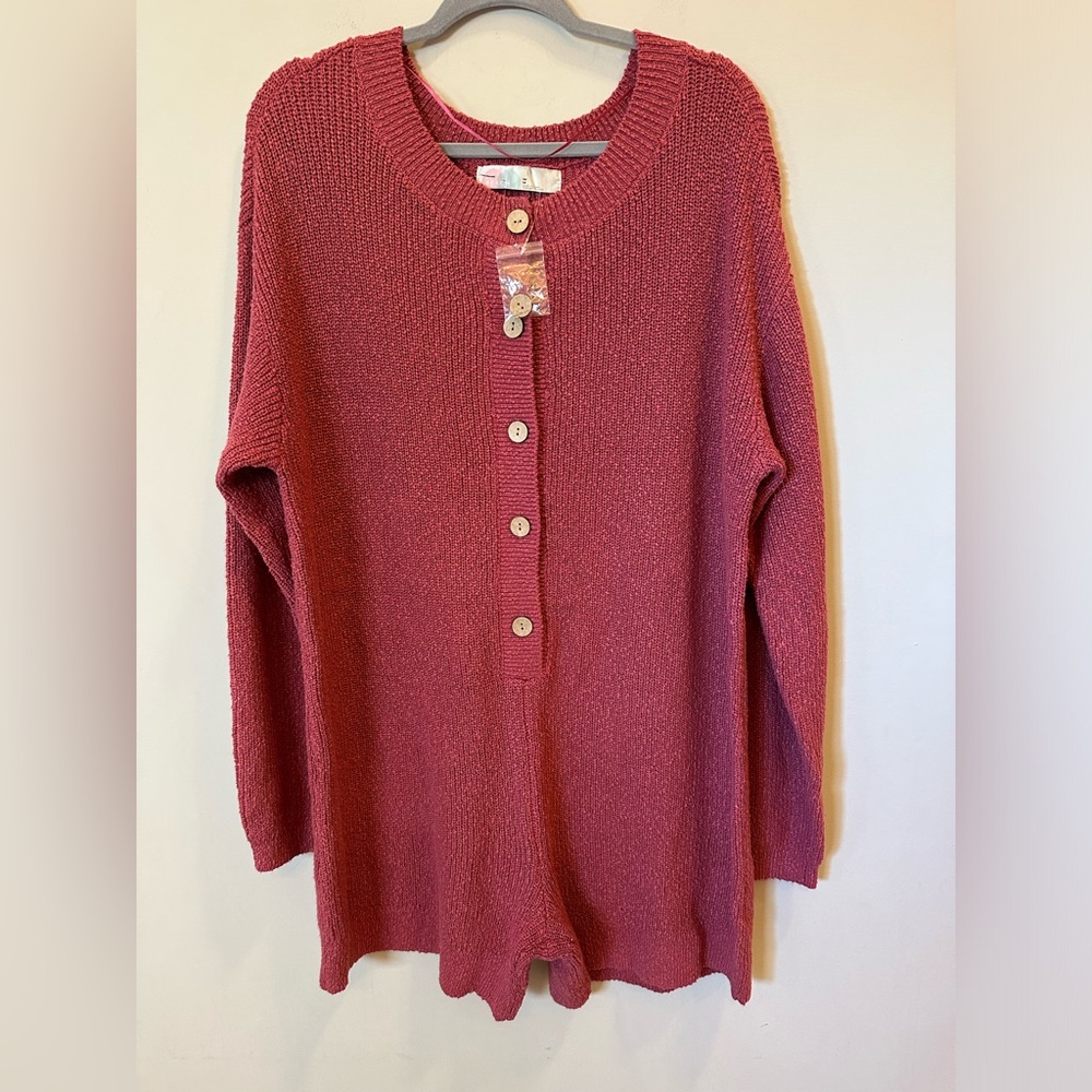 NWOT Free People Beau Sweater Romper - Picture 8 of 11